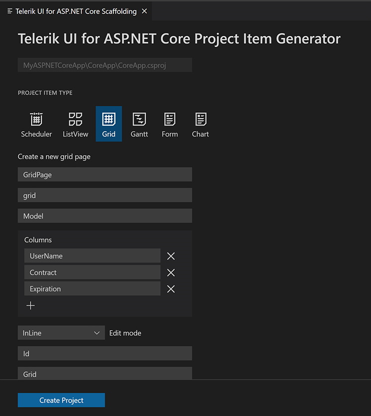 Telerik UI For ASP.NET Core Productivity Tools - Visual Studio Marketplace